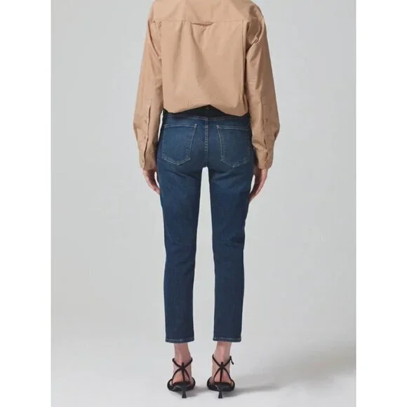 CITIZENS OF HUMANITY Ella Mid Rise Slim Crop Jeans in Sky Lantern Size 33 NWT